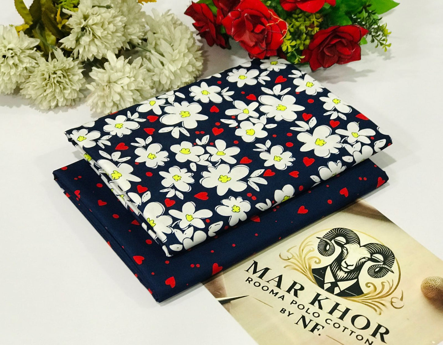 2pc polo cotton dress unstitched