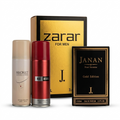 J. Perfume Gift Set Pack of 4 – Men & Women Long Lasting Scents