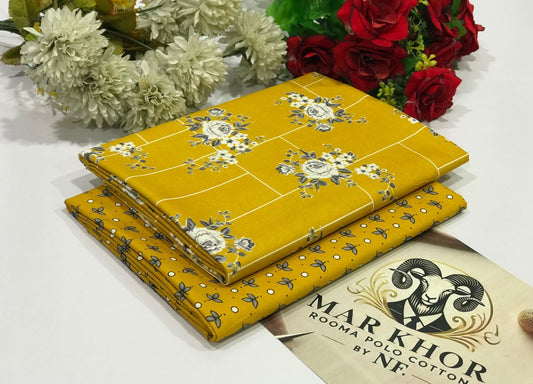 2pc polo cotton dress unstitched